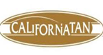A brown and white logo for california.